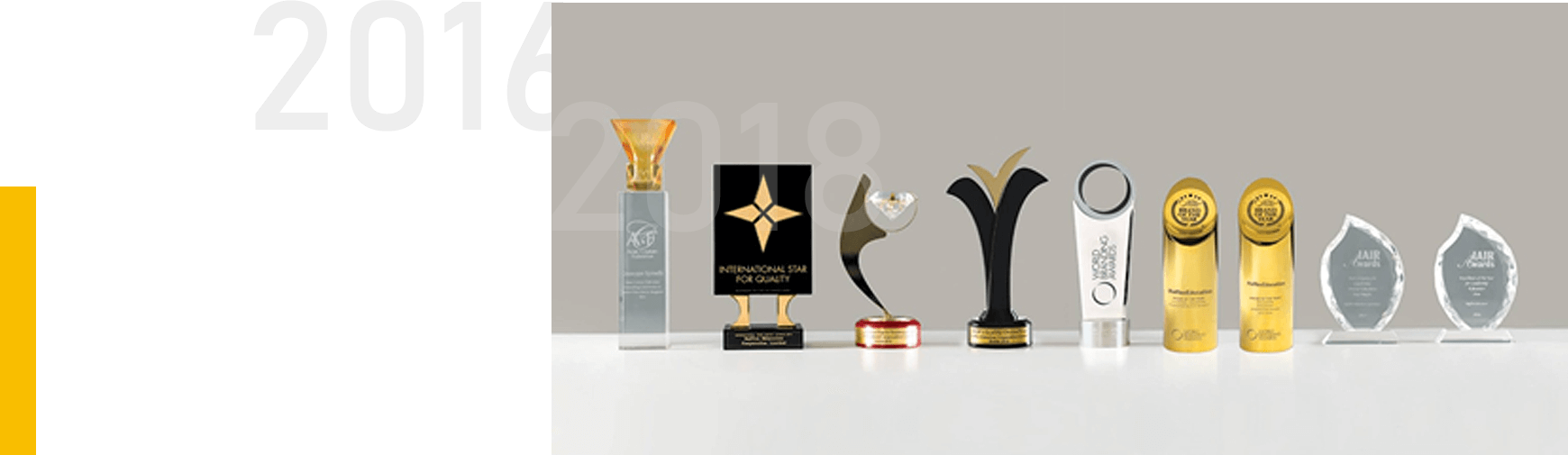 Brand of The Year 2016-2018 World Branding Awards|2016-2018连续三年被世界品牌论坛WBF评为年度最佳品牌奖