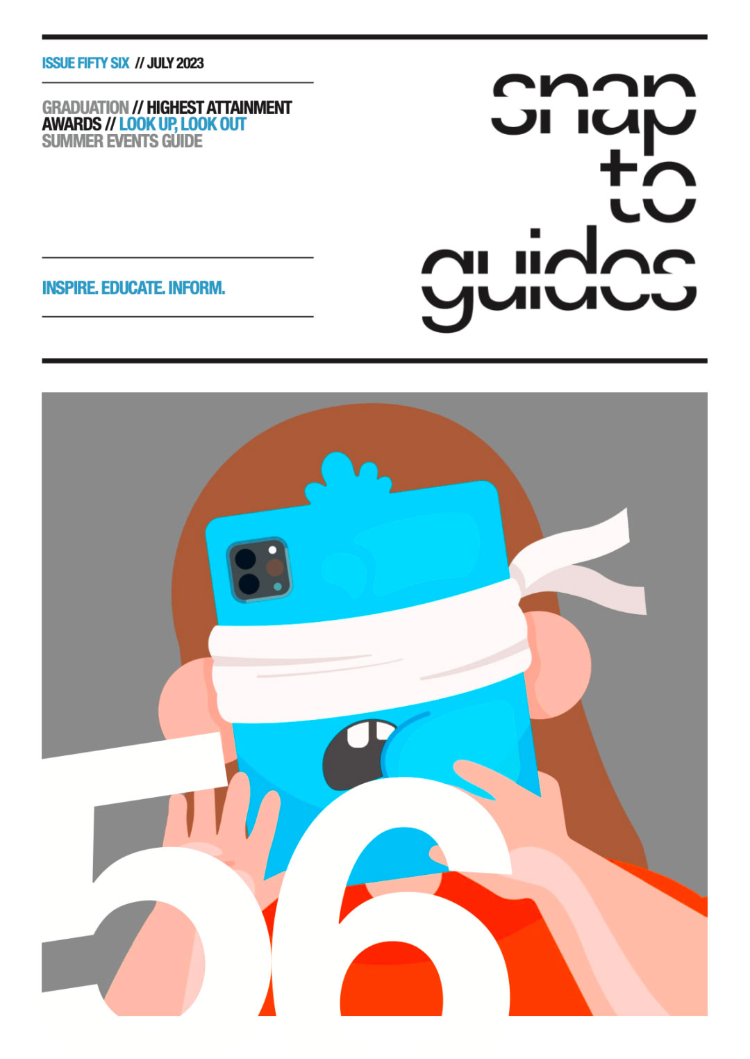 祝贺莱佛士学生作品登上英国考文垂《Snap to Guides》封面